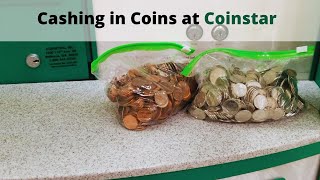 Exchanging my coins at a Coinstar Machine for cash [upl. by Howlan616]