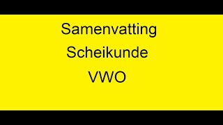 Samenvatting Scheikunde vwo ook geschikt voor 2024 voor uitwerkingen van examens zie playlist [upl. by Cianca961]