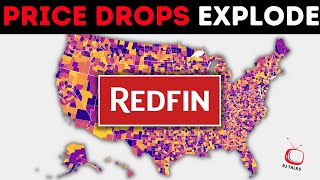 Redfins Housing Market Interactive Map Home Price Drops EXPLODE [upl. by Heilner]