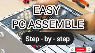 How to assemble desktop cpu at home  how to build a computer [upl. by Biebel225]