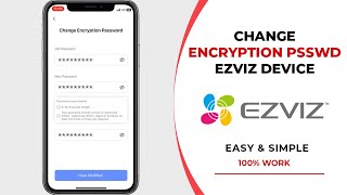 How To Change EZVIZ Encryption Password [upl. by Aibos]