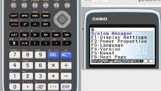 Resetting memory CASIO GDC fx CG 50  fx CG20 [upl. by Goren390]