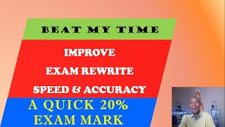 How matric rewrite amp upgrade learners can improve their speed amp accuracy Beat My Time Episode 3 [upl. by Toms]