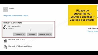 How to install hp laserjet 1018 printer driver in Windows 10 8 7 manually [upl. by Bea239]