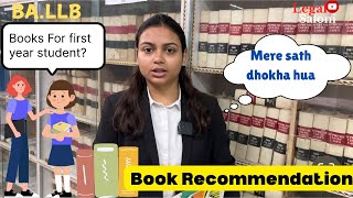 Book Recommendation for law students Legal knowledge  legal Saloni [upl. by Irby784]