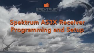 Spektrum AS3X Step 1 Transmitter Setup Initial Setup [upl. by Leziar]