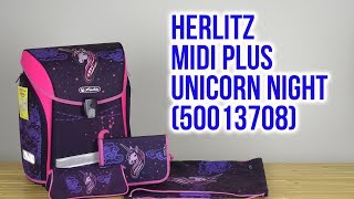 Распаковка Herlitz MIDI PLUS Unicorn Night 50013708 [upl. by Hpesoj843]