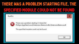 Fix There was a problem starting file the specified module could not be found Error on Windows 11 [upl. by Ahtamat]