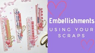 Embellishment ideas  Tutorial  Valentines day [upl. by Verna]