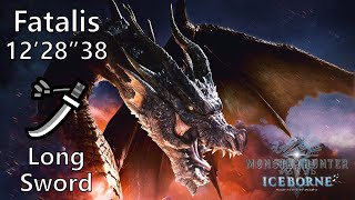 MHWI Fatalis longsword 1228  흑룡 밀라보레아스 태도 솔플 12분 28초 [upl. by Eenafit145]