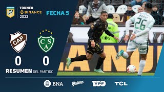 TorneoBinance  Fecha 5  resumen de Platense  Sarmiento [upl. by Baerman]