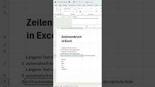 Manueller Textumbruch in Excel  3 Wege zum perfekten Umbruch [upl. by Elumas382]