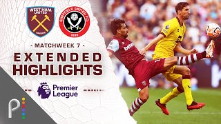 West Ham United v Sheffield United  PREMIER LEAGUE HIGHLIGHTS  9302023  NBC Sports [upl. by Schifra389]