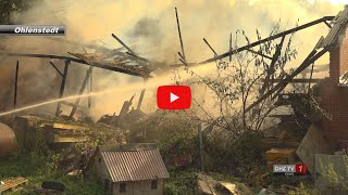 Feuer zerstört Teile von Landwirtschaftlichem Betrieb [upl. by Raycher]