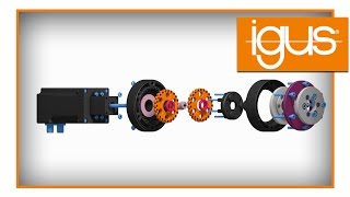 Cycloid gear in lowcost robotic joints  animation [upl. by Yorke]