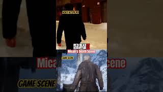 MICAH DEATH Real Life VS Game rdr2 reddeadredemption micah [upl. by Meggie216]