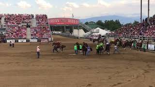 Sheridan Wyo Rodeo Thursday heat 1 2023 [upl. by Delwin658]