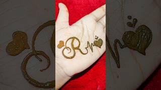 R letter mehndi design R letter mehndi tattoo R letter tattoo design shorts viralvideo mehndi [upl. by Lothar]