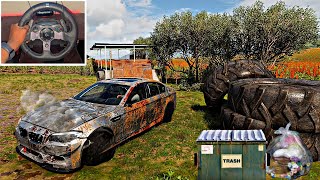 Abandoned BMW M5 Rebuild  Forza Horizon 5  SteeringWheel Xbox Gameplay [upl. by Quintie]