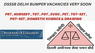 DSSSB TGTTGTMIL UrduSankritPunjabi Vacancies details [upl. by Anaylil]