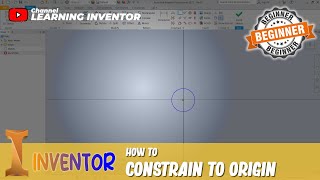 Inventor How To Constrain To Origin [upl. by Bierman]