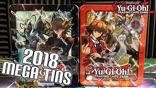 YuGiOh 2018 Mega Tin Opening  Jaden amp Yusei Tins [upl. by Anekahs]