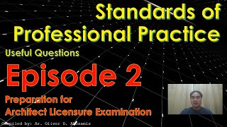 SPP Standards of Professional Practice EPISODE 2  Architect Licensure Examination  ALE Review [upl. by Onateag]