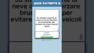 Quiz ufficiale per la patente B perte patente [upl. by Howland]