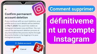 Comment supprimer définitivement un compte Instagram nouvelle mise à jour 2024 [upl. by Htebazila]