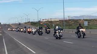 Bandidos mc funeral ride for Juan Martinez jr [upl. by Walt]