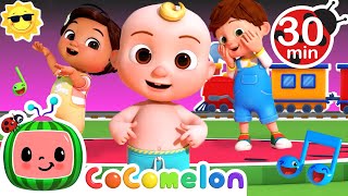 Train Song Belly Button Dance amp More  Dance Party Medley  CoComelon Nursery Rhymes amp Kids Songs [upl. by Angadresma]