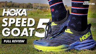 HOKA SPEEDGOAT 5 REVIEW  Best Trail Running Shoes  Run4Adventure [upl. by Gibby995]