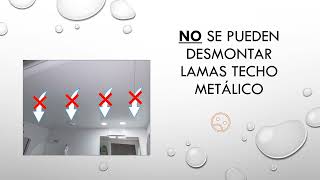 No se pueden desmontar lamas de techo metálico baño aseo o cocina [upl. by Treharne164]