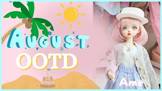 August outfit for Ame ootd hobby doll [upl. by Ellezaj778]