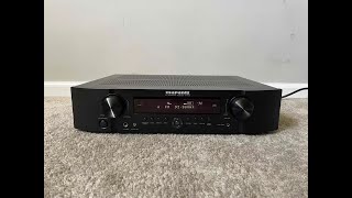 How to Factory Reset Marantz NR1402 51 HDMI Home Theater Surround Receiver [upl. by Bobinette]