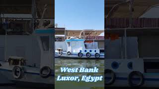 West Bank Luxor Egypt travel nileriver motorboot luxor [upl. by Aluino]