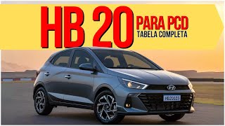 HYUNDAI HB20 PARA PCD COM TODAS AS ISENÇÕES auto carros pcd [upl. by Aligna930]