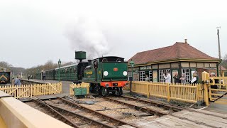 W24 Calbourne departing Havenstreet 31032021 [upl. by Ettenrahs]