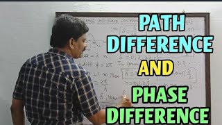 Path Difference and Phase Difference  Wave optics  class 12 Physics [upl. by Ahker]