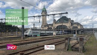 Gare de Limoges Bénédictins Spot Réseau Trains SNCF [upl. by Samson]