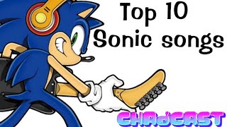 Top 10 BEST sonic the hedgehog songs [upl. by Adnarram]