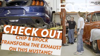 Chip and Brock transform the exhaust on this Mustang [upl. by Dickinson]