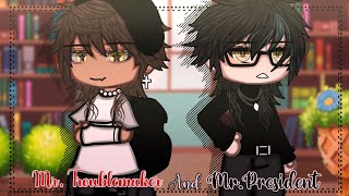 Mr President and Mr Troublemaker  BL  Gay Love  Gacha Life  GLMM  Gacha Life Mini Movie [upl. by Notlih]