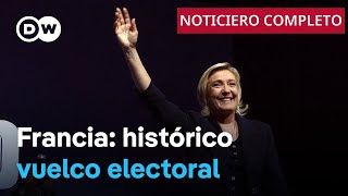 🔴DW Noticias 30 de junio La ultraderecha francesa gana por primera vez unas legislativas [upl. by Saber]