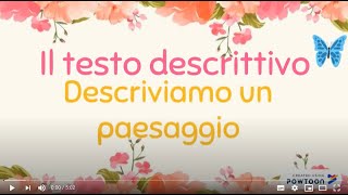 La descrizione di un paesaggio [upl. by Lavina21]