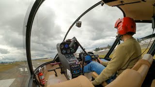 Robinson Helicopter R66 Turbine Full Down Autorotation [upl. by Nylodam998]