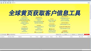 外贸各个国家公司黄页开发客户软件国外营销电话邮箱采集工具 [upl. by Agarhs]