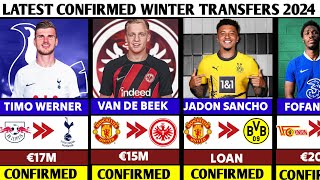 🚨LATEST ALL CONFIRMED TRANSFER NEWS JANUARY 2024 JADON SANCHO BACK TO DORTMUND 🚨 [upl. by Rasecoiluj]