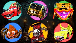 👹 Special Monster Eater  Wheel of Monster  McQueen Eater Bus Eater Poop Eater Colossus XXL [upl. by Niroht]