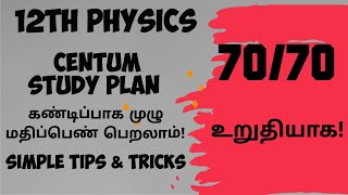 12th Physics Best centum Study Plan 202412th physics Public Exam Important Questions 2024 [upl. by Hnahym]